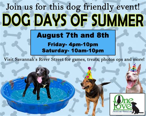 Dog Days of Summer Event-Bring your Humans! - One Love Animal Rescue