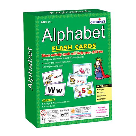 Alphabet Flash Cards Creative Educational Aids