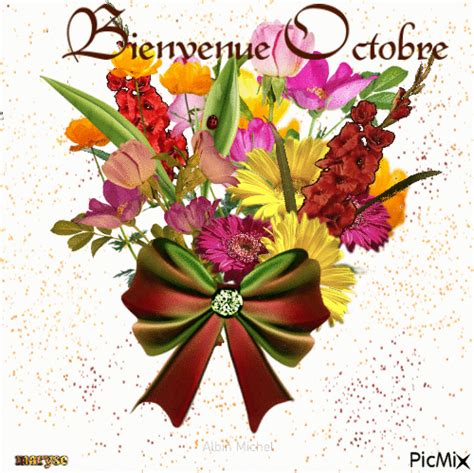 Bouquet Octobre  Animé Gratuit Picmix