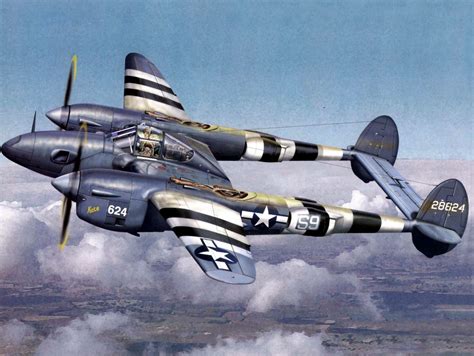 обои Вторая Мировая Война World War Самолеты самолет Lockheed P