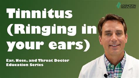 Tinnitus Ringing In The Ears Youtube