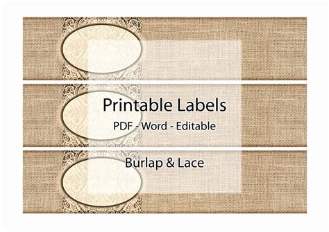 For jars, bottles, candles, homemade √ 24 Free Printable soap Label Templates in 2020 (With ...