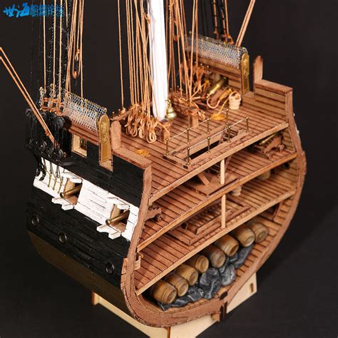 Uss Constitution 175 Cross Section Wooden Model Ship Model Kit Ebay