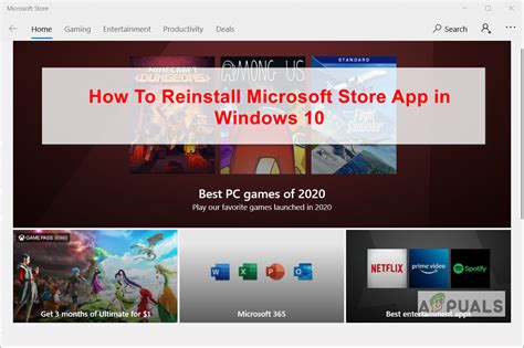 How To Reinstall A Microsoft Store App In Windows 10