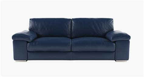 3d Model Modern Blue Leather Sofa Turbosquid 1155799