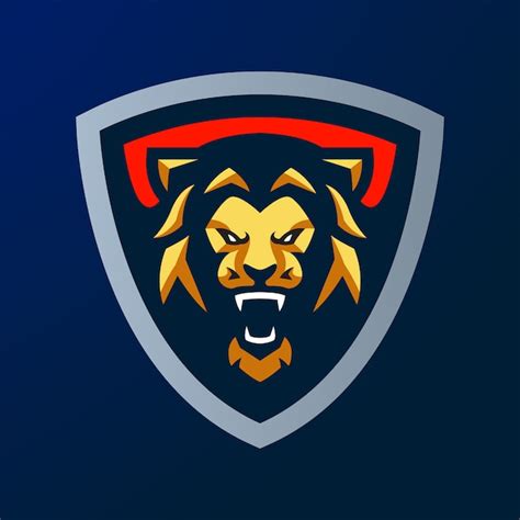 Premium Vector | Lion esport logo