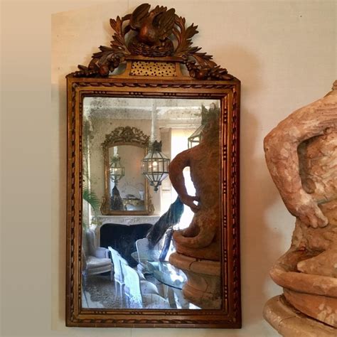 antique mirror with beautiful hand carved frame piet jonker