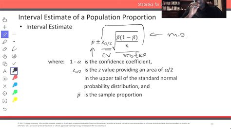 Confidence Interval For Population Proportion Youtube