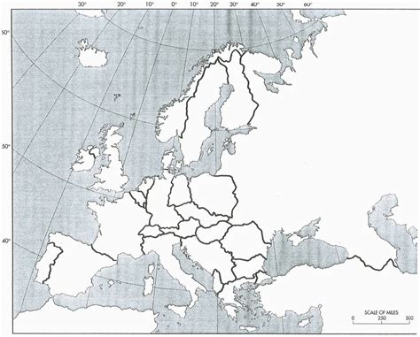 Blank Map Of Europe During Ww2 Wwii Map Of Europe Worksheet Secretmuseum