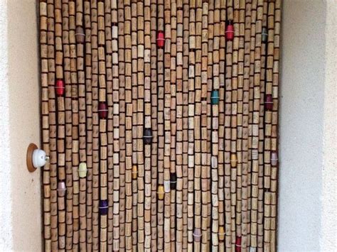Cute Curtains Made With Recycled Wine Corks Upcycle Art Recycled