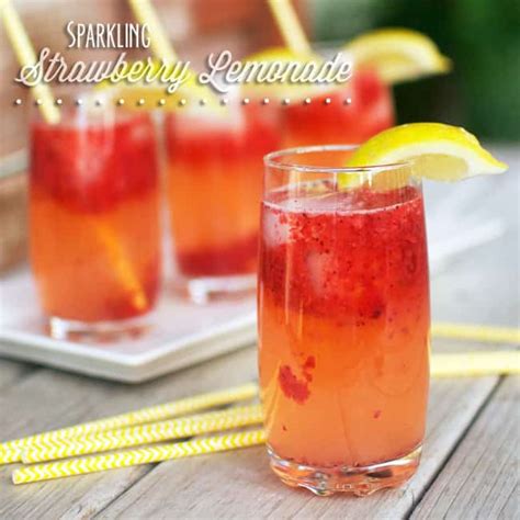 Sparkling Strawberry Lemonade Food Friday A Girl And