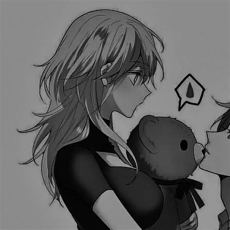 Anime Couple Matching Pfp Black And White Uploaded By Kalea Find