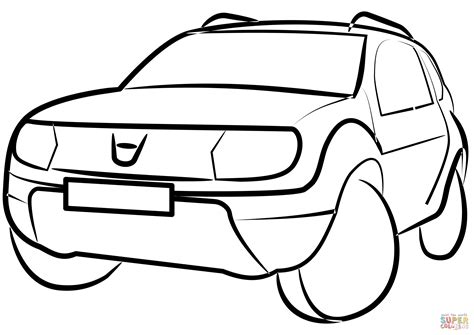 Suv Coloring Pages Print Sketch Coloring Page