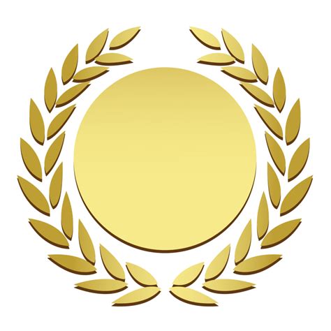 Golden Logo Template PNG