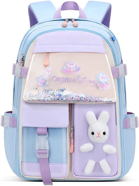 Moonase Kawaii Bunny Backpack For Girls Bookbag Cute