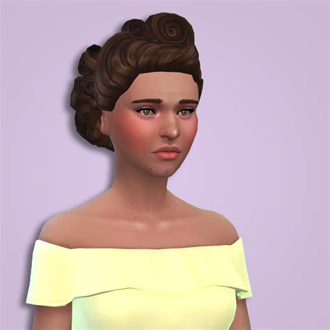My Sims 4 Blog Ts3 Sculpted Updo Conversion By Historical Sims Life
