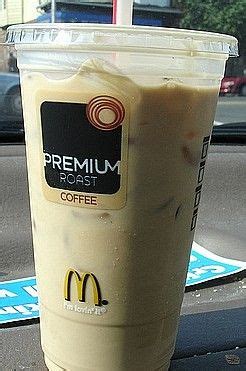 Many people all over the world make different types of coffee beverages. Iced coffee, Mcdonald's and Vanilla on Pinterest