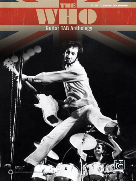 The Who Guitar Tab Anthology Authentic Guitar Tab Edition Book The Who Sheet Music
