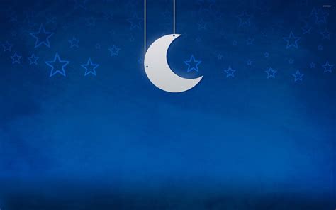Download Moon And Stars Wallpaper Vector By Gspencer Moon Stars