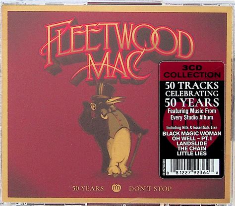 Fleetwood Mac 50 Years Dont Stop 3 Cd New The Best Ofgreatest Hits