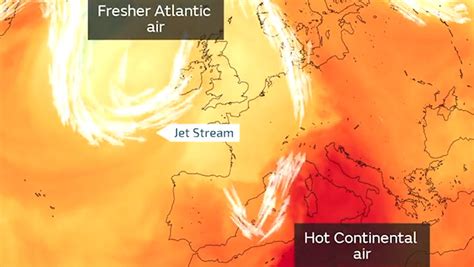 Uk Heatwave Map Shows How 40c Scorcher Is Travelling Across Europe Mirror Online