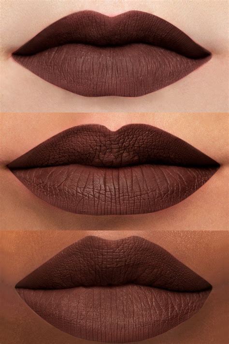 And Chill Deep Chocolate Brown Ultra Matte Lipstick Lip Swatches