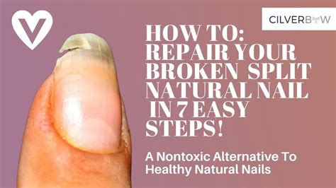 How To Repair Your Broken Split Natural Nail In 7 Easy Steps