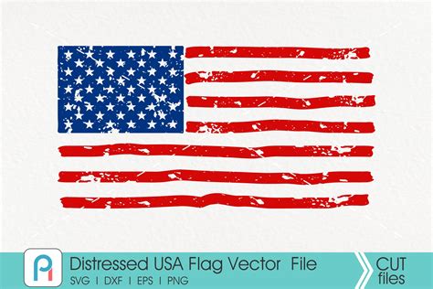 Distressed American Flag Usa Flag Gráfico Por Pinoyartkreatib · Creative Fabrica