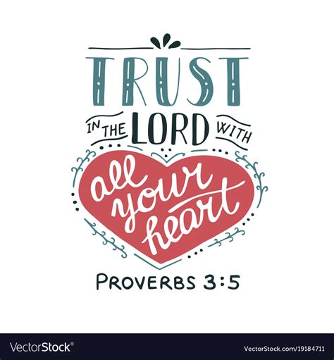 Trust In The Lord With All Your Heart Clip Art