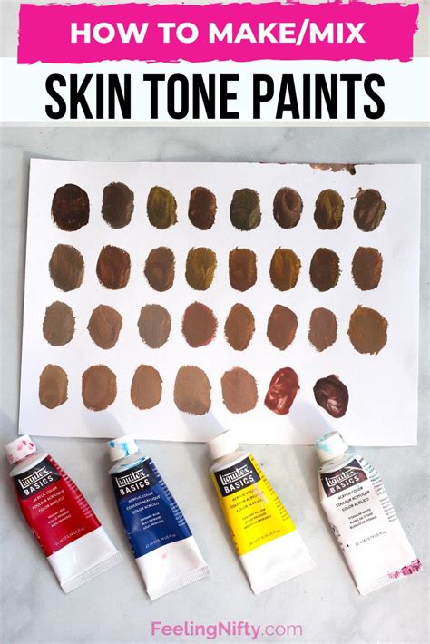 Cómo hacer pintura del color de la piel en acrílico NCGo