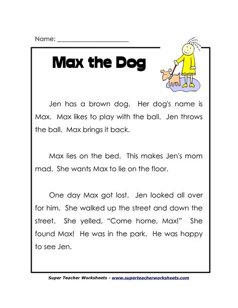 Stories For 1st Graders To Read Online