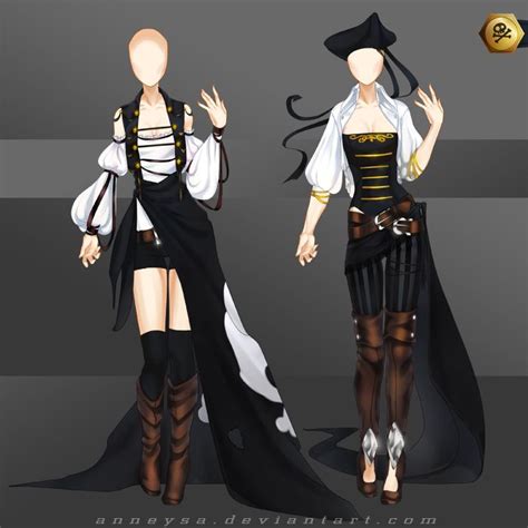 Closed Adoptable Outfit Pirates 1 2 By Anneysa Pirate Outfit