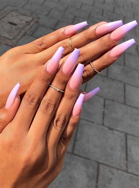 Today, let's take a look at 30 wonderful ombre nail designs and hope you will find one to copy! Natural Pink Ombre Acrylic Nails - Nail and Manicure Trends