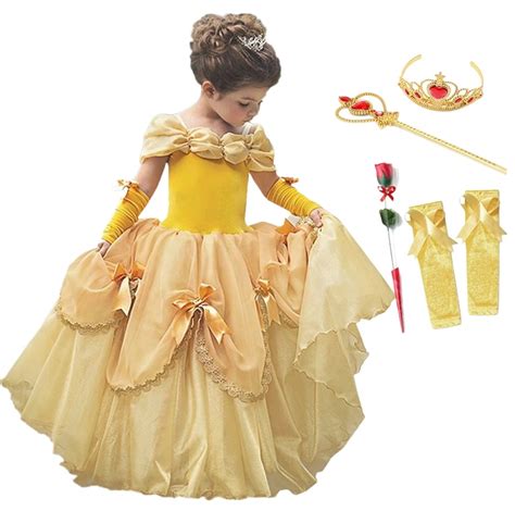 Vestido Infantil Bela E A Fera