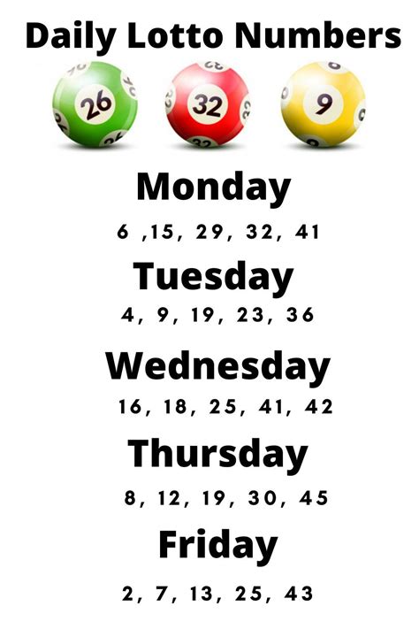 Lotto Numbers Today Picking Lottery Numbers Lotto Numbers Lucky