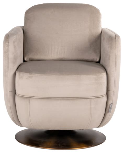 Upholstered Modern Swivel Chair Oroa Turner Contemporary