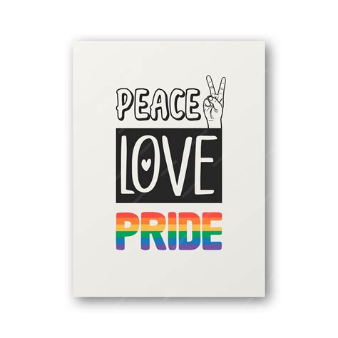 Premium Vector | Peace love pride vector design for tshirt plackard