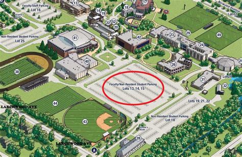 Monmouth University Campus Map