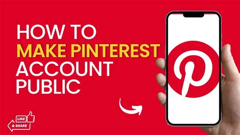 How To Make Your Pinterest Account Public Updated Youtube