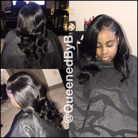 Side Part Sew In With Leave Out Curly Hair 8067 Likes 31 Comments