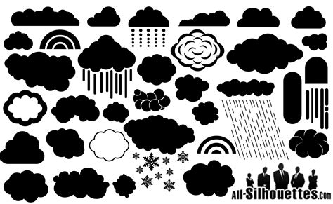Cloud Silhouette Vector Eps Free Download Logo Icons Brand Emblems