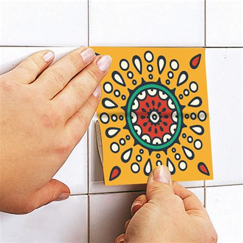 Mayapan Tile Stickers Maya Tile Talavera Suitable For Wall Etsy