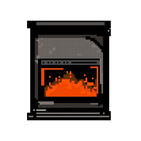 Chimney Fireplace Game Pixel Art Vector Illustration 23875343 Vector