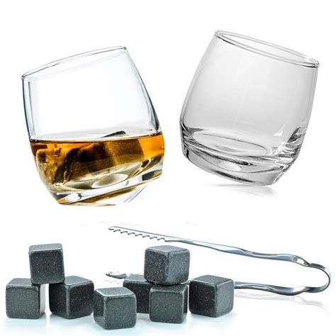 Rocking Whiskey Glass T Set Set Of 2 Spinning Whisky Etsy Uk