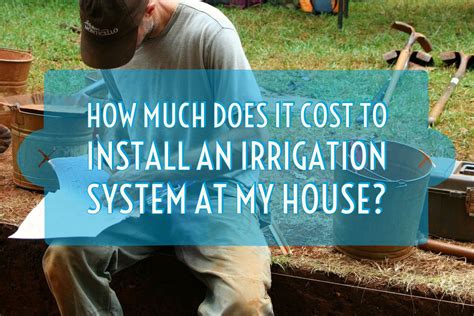 If you don't know your costs, you can't bid right. How much does it cost to install a sprinkler system at my house? | Everist Irrigation