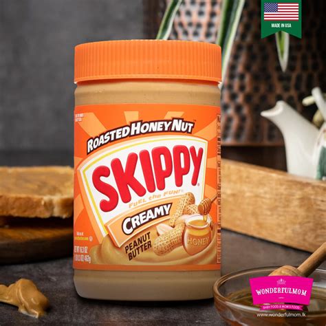 Skippy Natural Creamy Peanut Butter Spread With Honey Wonderfulmomlk