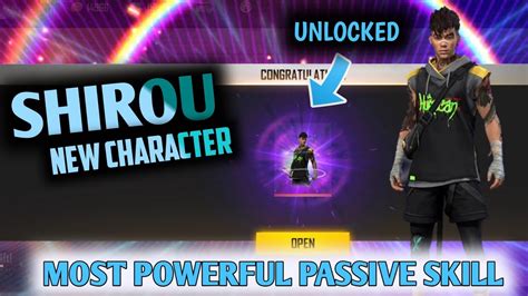 Most Powerful Passive Skill New Character Shirou Garena Free Fire