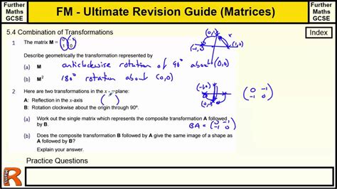 Combinations Of Matrix Transformations Ultimate Revision Guide For