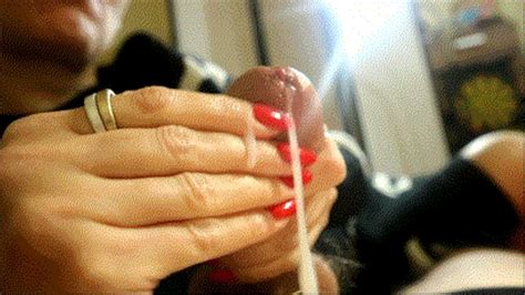 Handjobs With Oval Red Nailscumshotscumplay Hj Goddess Tease