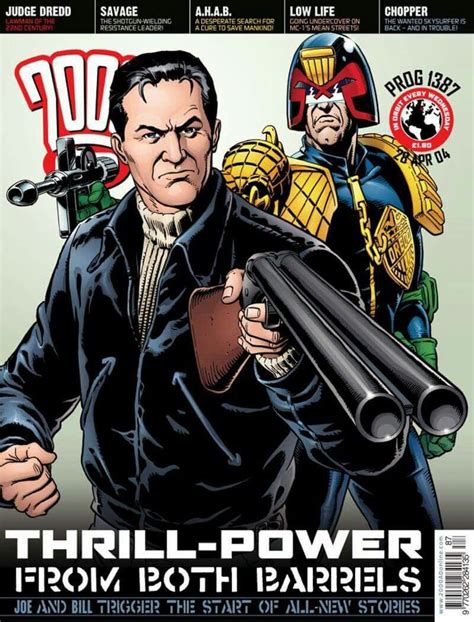 Classic Cover Judge Dredd Meets Bill Savage By Dave Gibbons And Len O
